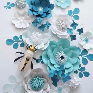 papercraft bee 3d origami template