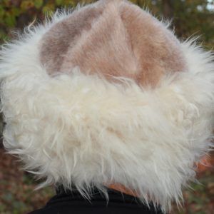 Mongolian warm hat made from natural materials leather sheepskin men/women