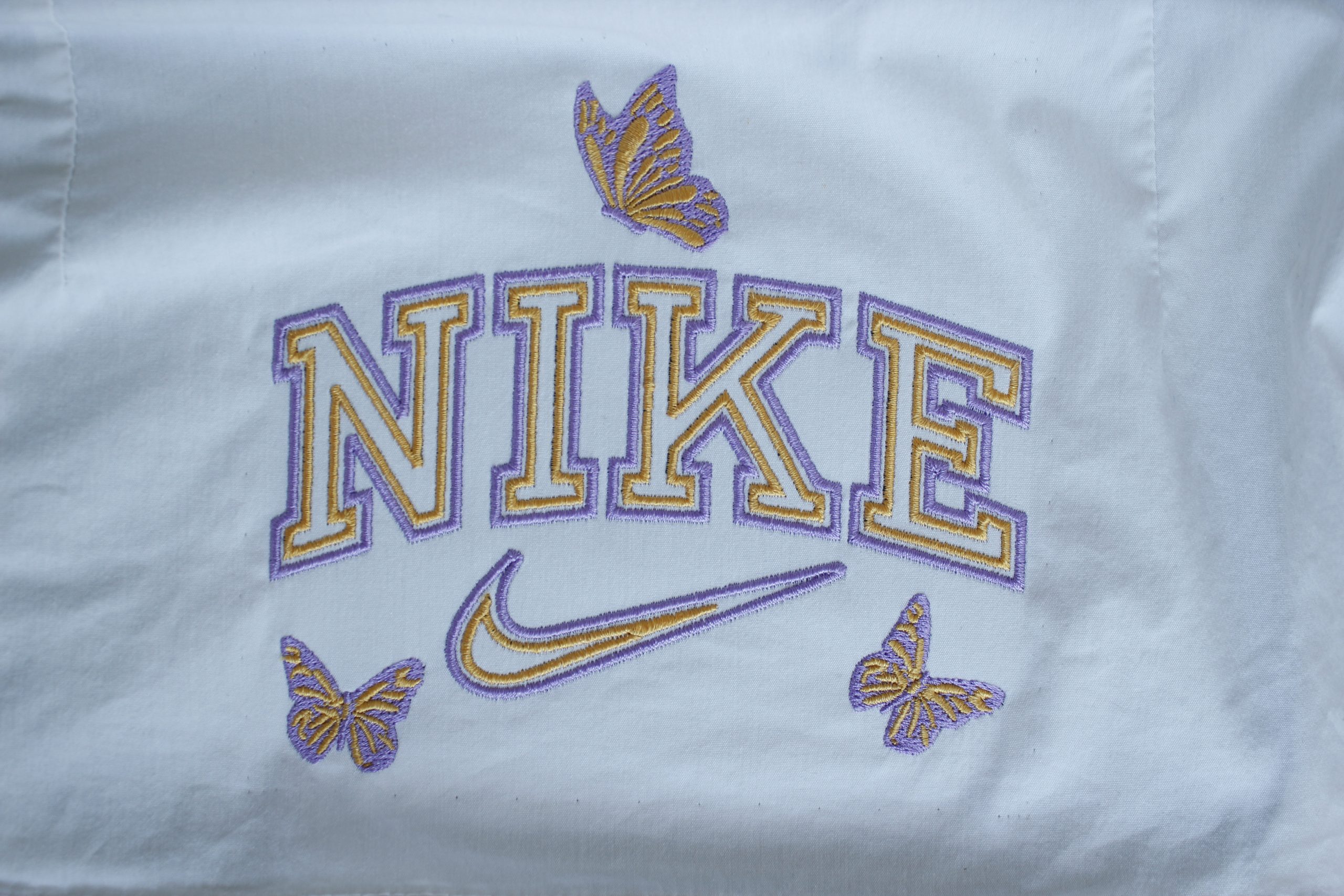 Nike Butterfly Embroidery Design, logo pes dst file, 4 sizes 4 Nike Butterfly Embroidery Design, logo pes dst file, 4 sizes - Image 4