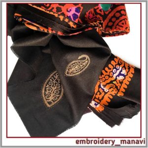 DigitalmachineembroiderydesignLightpatternpaisley