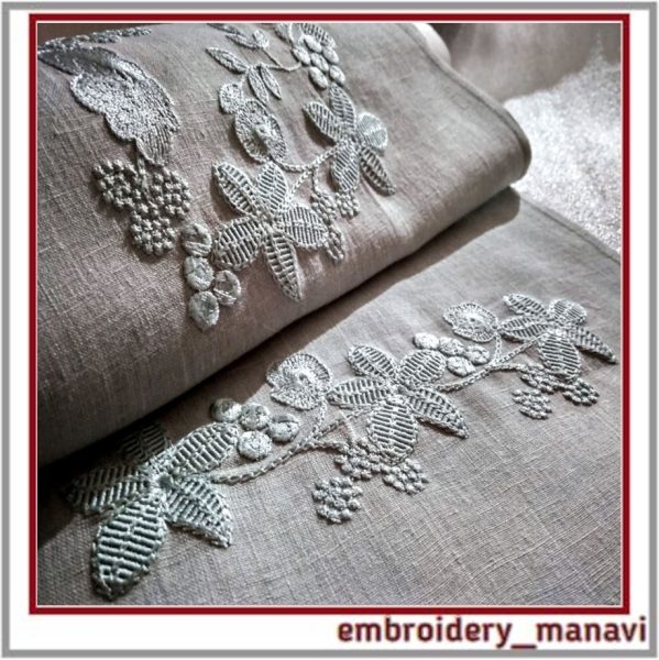 Single color floral bundles. Machine Embroidery Design.