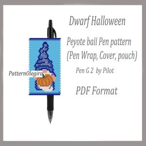 DWARF HALLOWEEN Bead pattern PDF file Beading patterns Beading dwarf Beading Halloween Olegirabeadpatterns