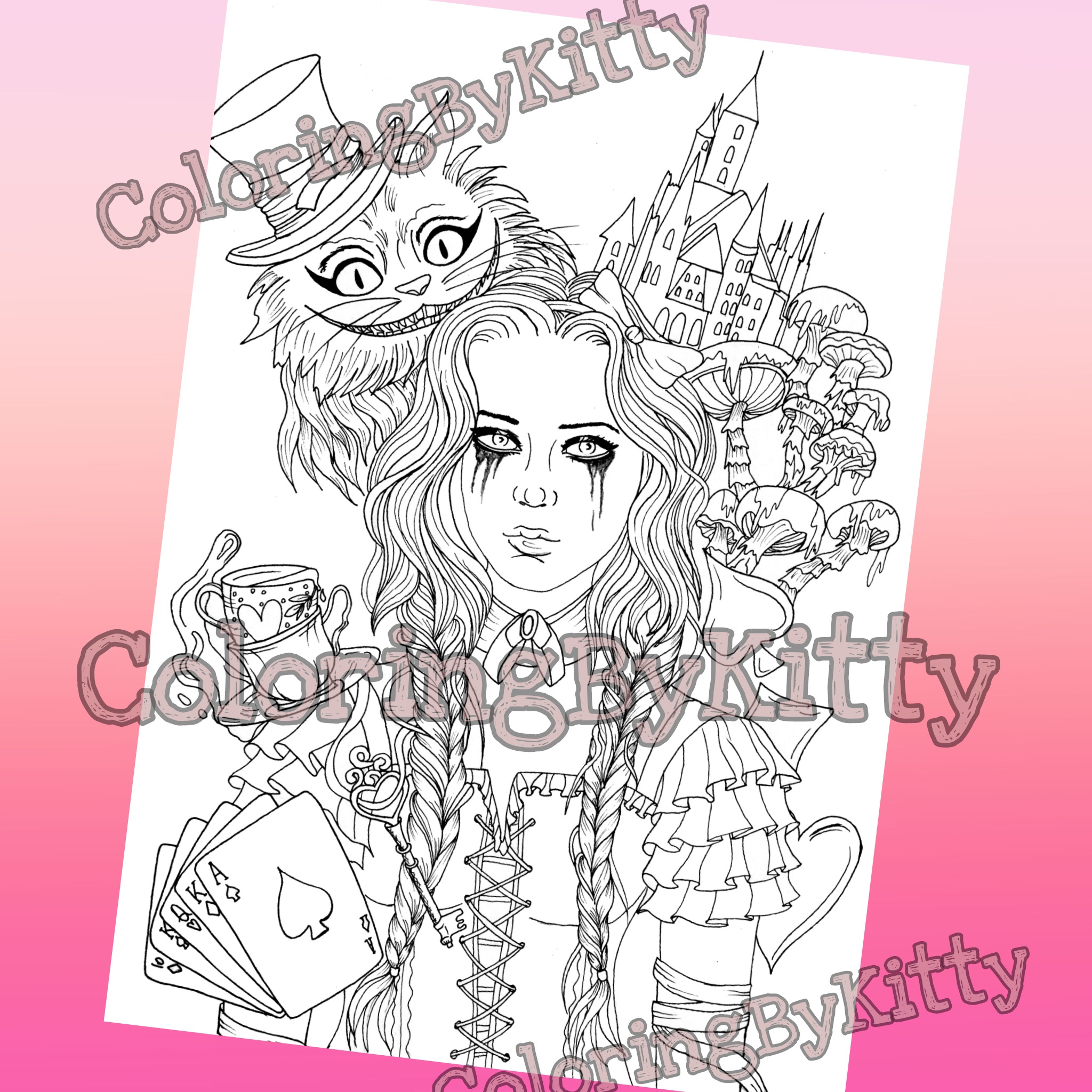 A custom coloring page 3 A custom coloring page - Image 3