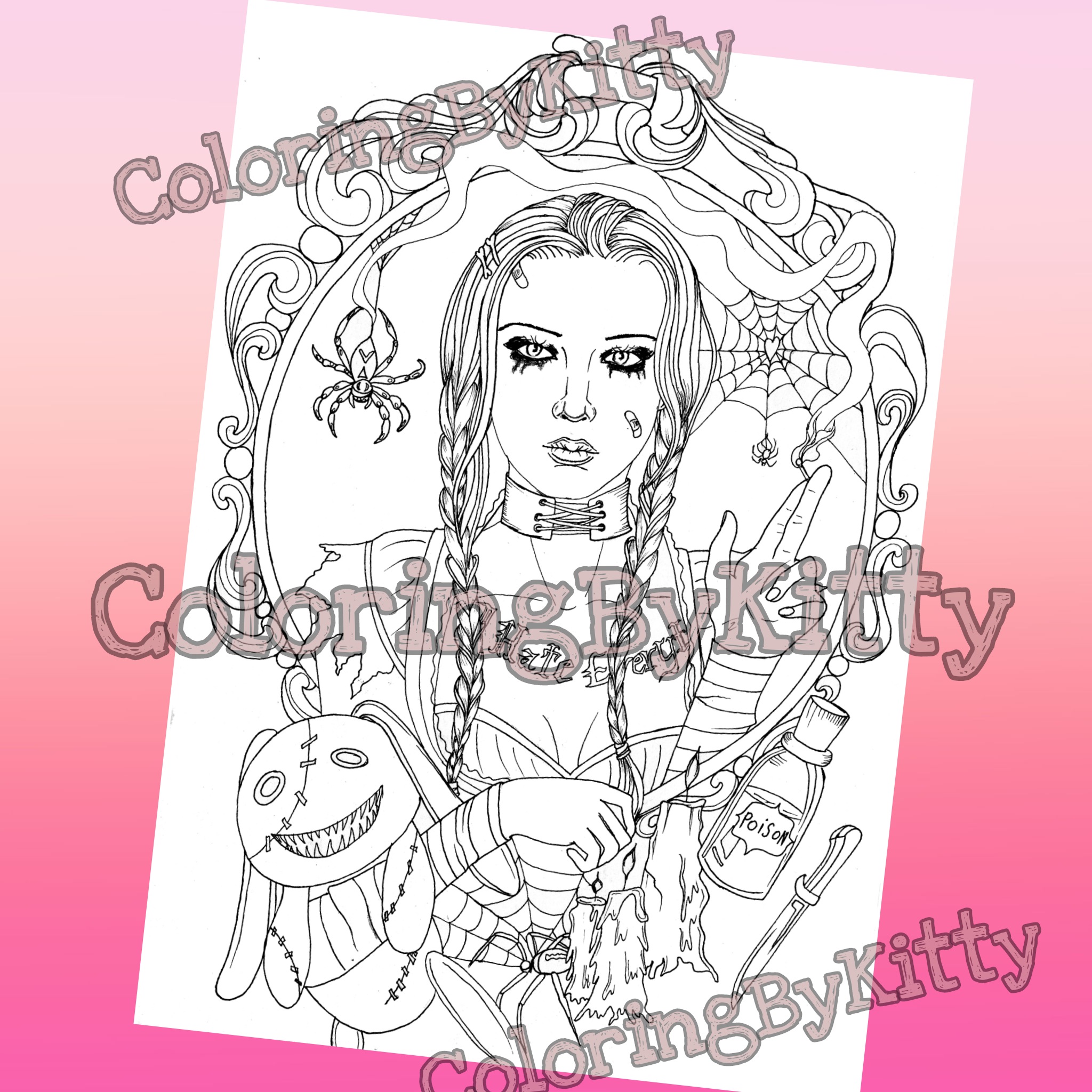 A custom coloring page 2 A custom coloring page - Image 2