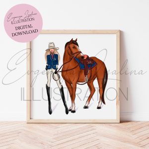DIGITAL DOWNLOAD The Perfect Duo (Printable Fashion Illustration)