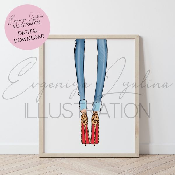 DIGITAL DOWNLOAD Wild Little Thing (Printable Illustration)