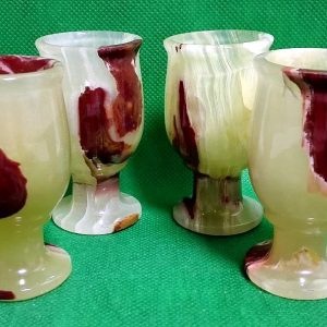 Vintage Strong drinks glass from Natural Onyx.Set Shots for drink