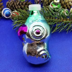 Soviet Antique Glass Christmas tree toy Parrot.Xmas tree toy USSR