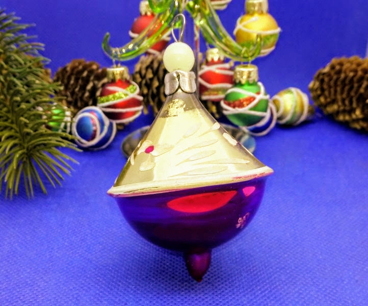 christmas tree toy spinning top 1
