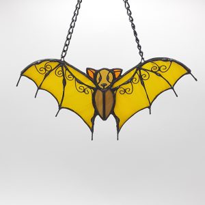 Stained Glass Bat, Stained Glass Window Hanging Bats, Stained Glass Suncatcher
