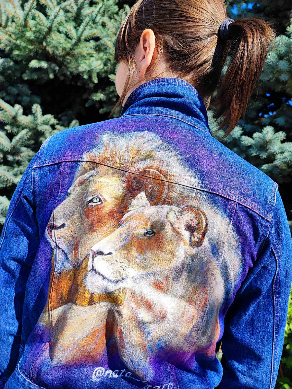 Hand Painted Denim Shirt Jean Shirt Denim Jackethand 