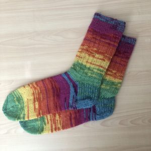 Casa 388 Knitted rainbow socks, Wool socks