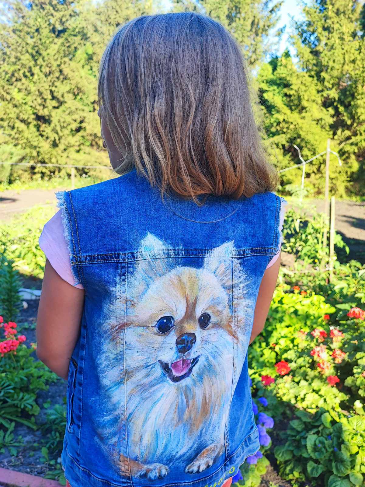 Customized Hand-Painted Dog Breed Denim Jackets