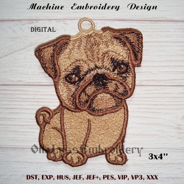 Pug free standing lace