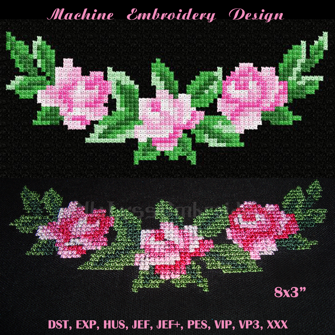 Roses new free machine embroidery - News - Free machine embroidery designs,  patterns, jef, hus and pes designs, applique embroidery fonts. Weekly new  embroidery projects, instant download Cartoon Machine Embroidery Designs