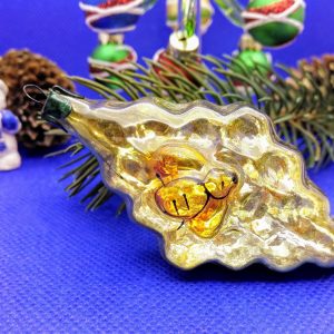 Soviet Vintage Christmas Toy Bee. Christmas glass toy Bee Honey