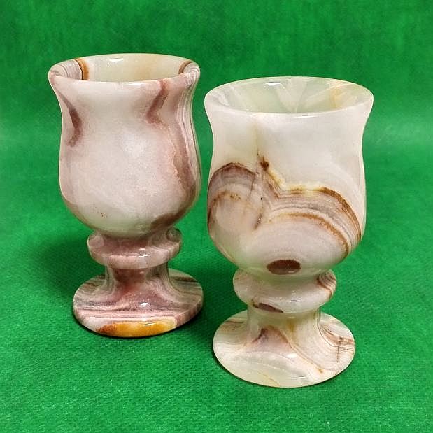 Vintage onyx cup, Marble goblet cup, Vintage handcrafted stone kitchenware, Alcohol 2024 onyx cup