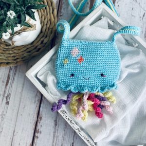 Crochet pattern bag purse jellyfish pdf tutorial