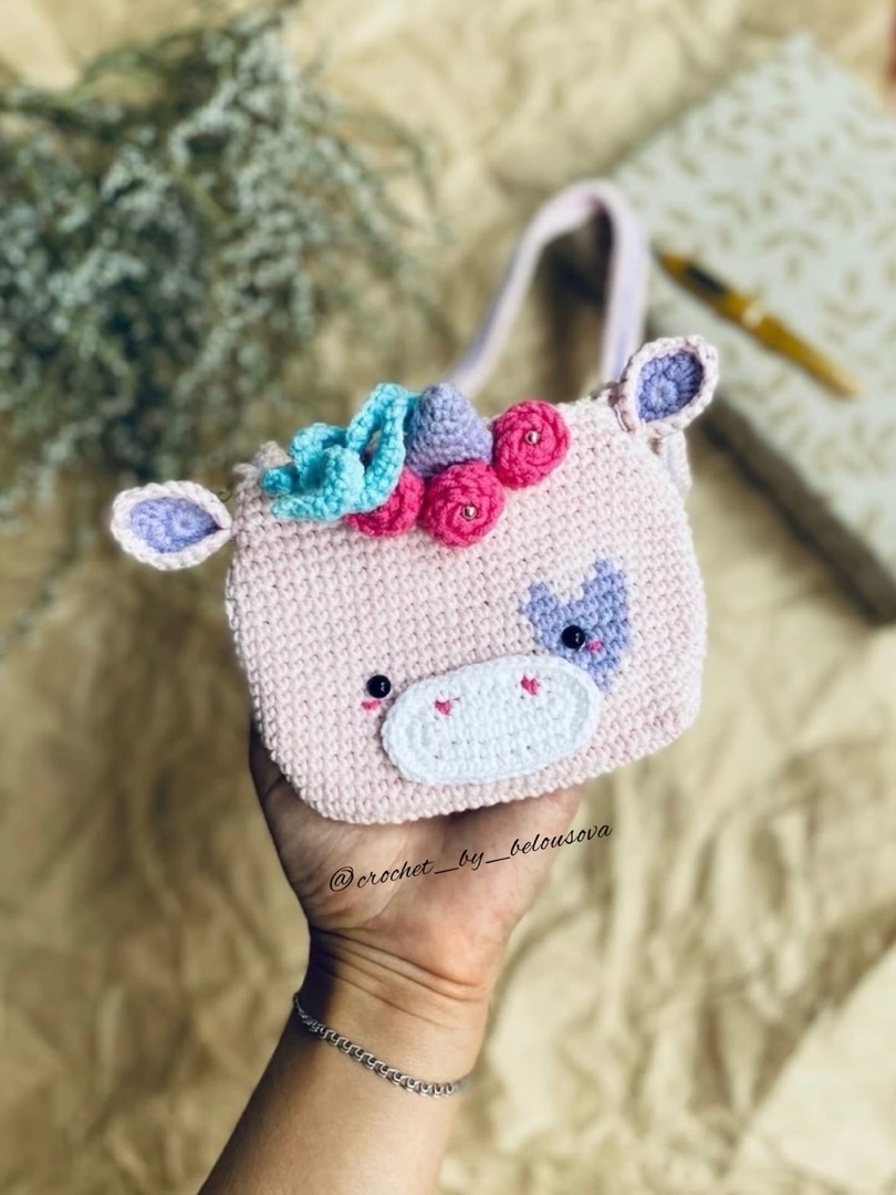 Crochet pattern bag purse unicorn pdf tutorial - Crealandia