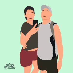 Custom Digital Faceless Portraits for Friends and Family