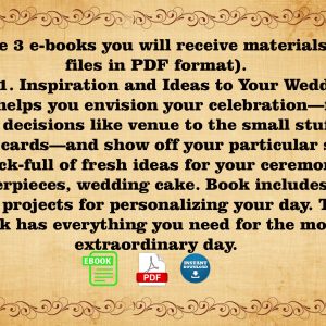 Wedding. Inspiration and Ideas to Wedding. Wedding Accessories. Making bouquets. Ebooks