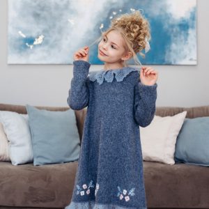 Knitting dress for girls