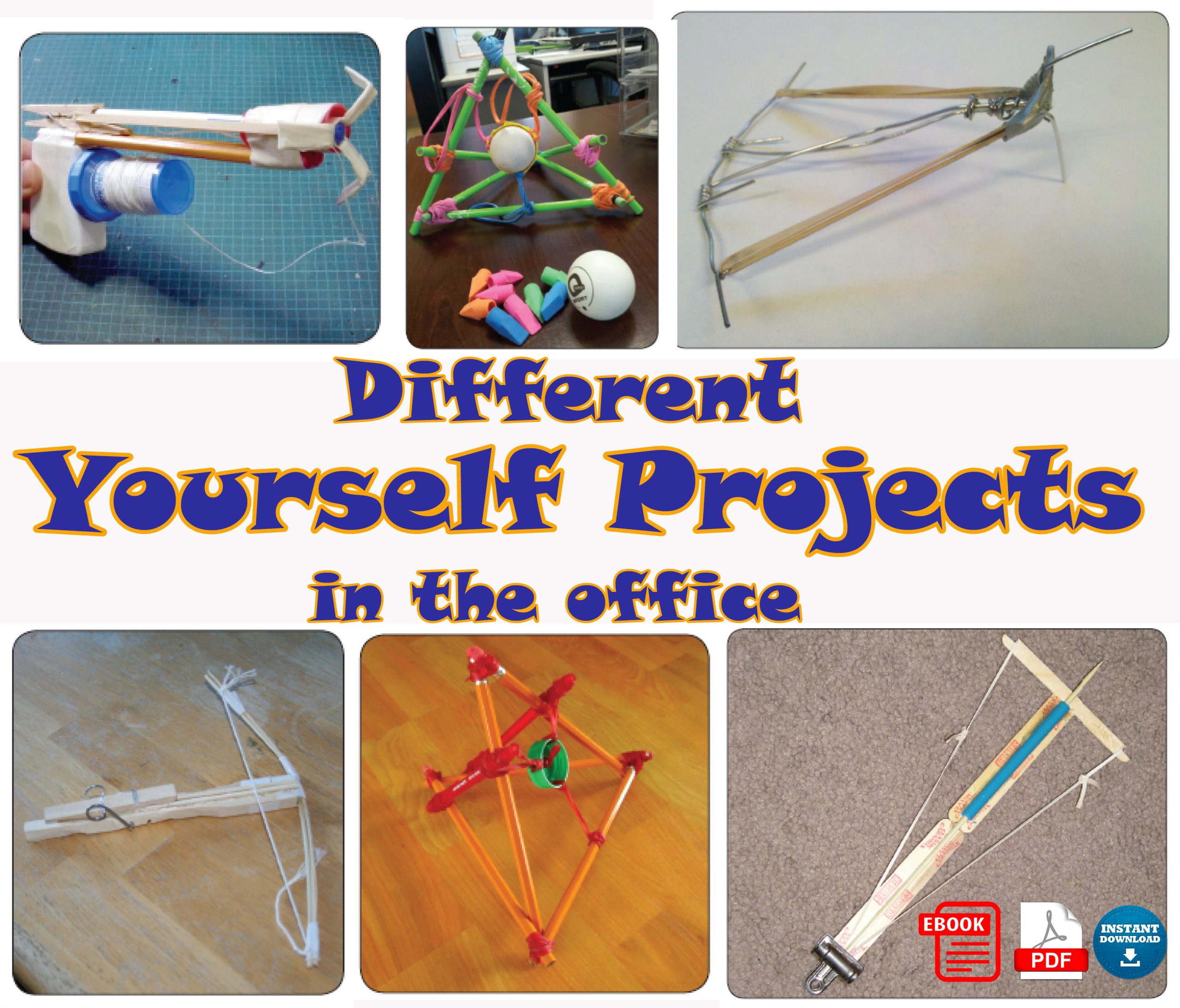 Office DIY. Creative ideas for crafts from stationery items/Ebook