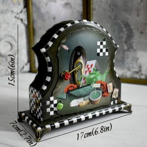 Handmade Napkin holder for square napkins Alice