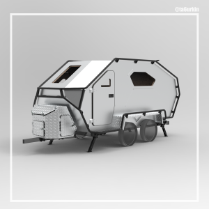 Camper trailer project (without chassis project, with STP model)
