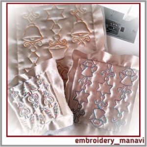 Maison 940 Quilt blocks Christmas set machine embroidery designs.