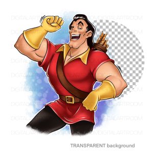 Gaston Png sublimation design Cartoon character