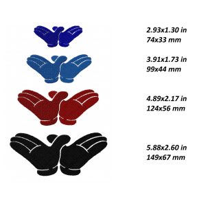 Wu tang Embroidery Design, American hands rap hip hop file 4 size