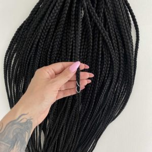 Synthetic braids extensions. DE Black braids