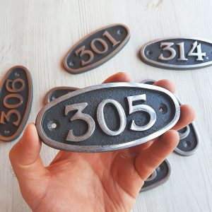 Home 493 address number plaque 305