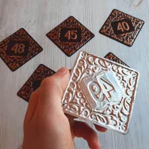 Address number sign 49 – vintage decorative apartment number plaque