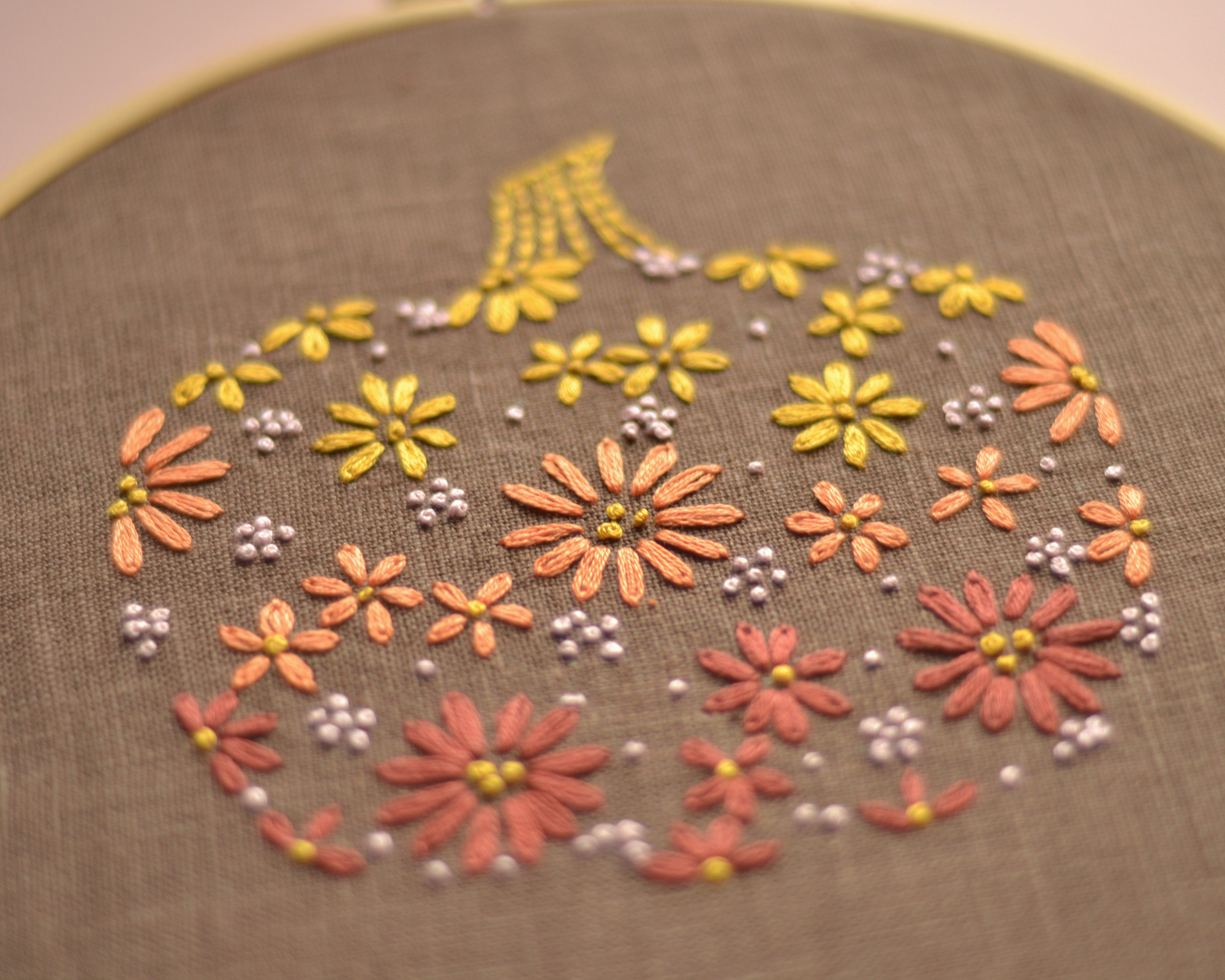 Pumpkin hand embroidery pattern PDF. NaiveNeedle 8 Pumpkin hand embroidery pattern PDF. NaiveNeedle - Image 8