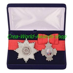 Badge and star of the Order of St Catherine in a gift box. Dummies, copies