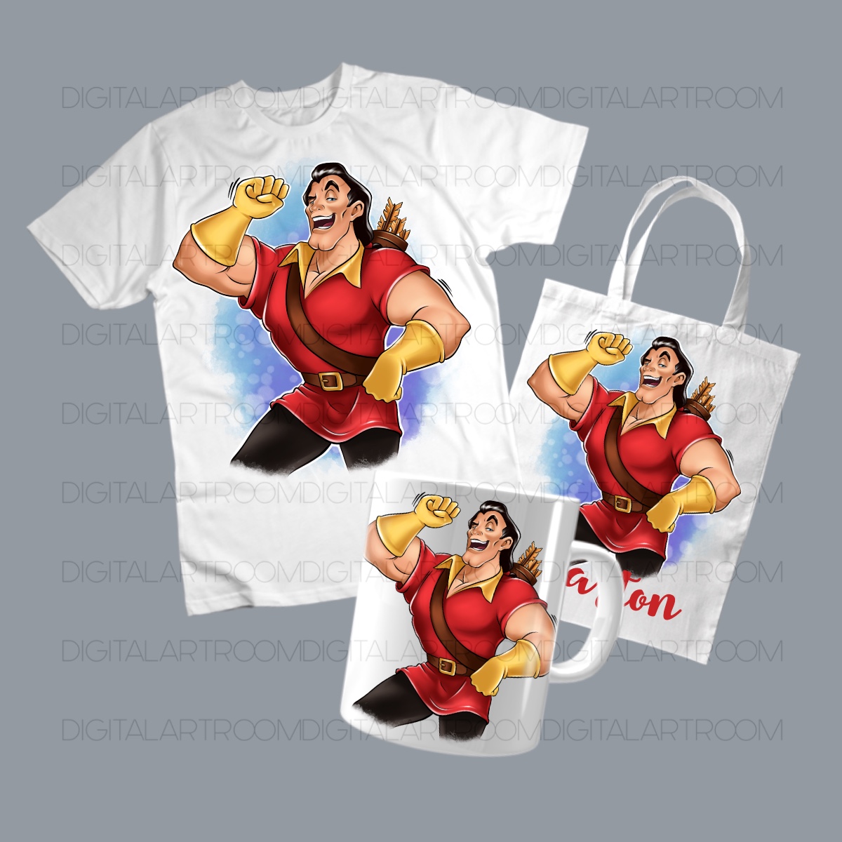 Gaston Png sublimation design Cartoon character 3 Gaston Png sublimation design Cartoon character - Image 3