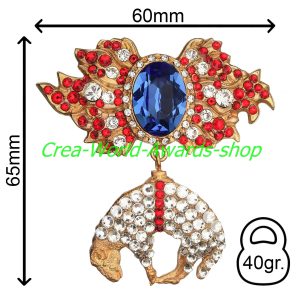Order of the Golden Fleece with rhinestones. Spanish branch-2. Copy LUX