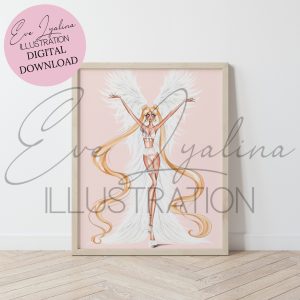 Sailor Moon - inspired fashion illustration