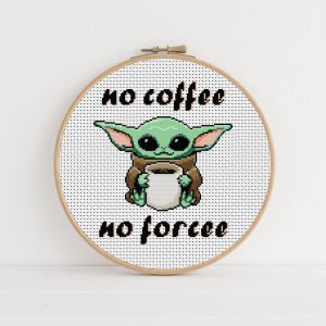 Baby Yoda cross stitch pattern PDF