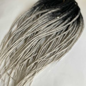 Synthetic DE dreads extensions. Double ended Ombre dreads