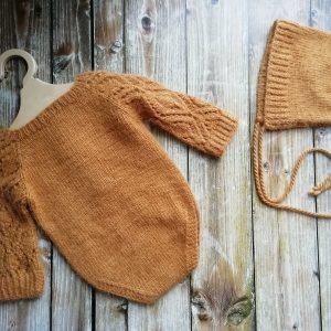 Casa 405 Set with openwork sleeves, body & cap(angora)