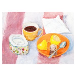 Casa 380 Tea Cup Painting Still Life Original Art