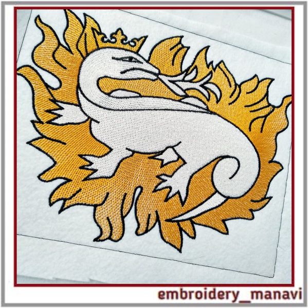 Machineembroiderydesignsalamanderonfire