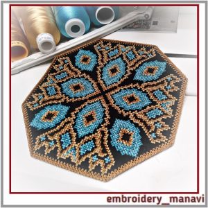 In-the-hoop-embroidery-design-Napkin-French-cross-stitch