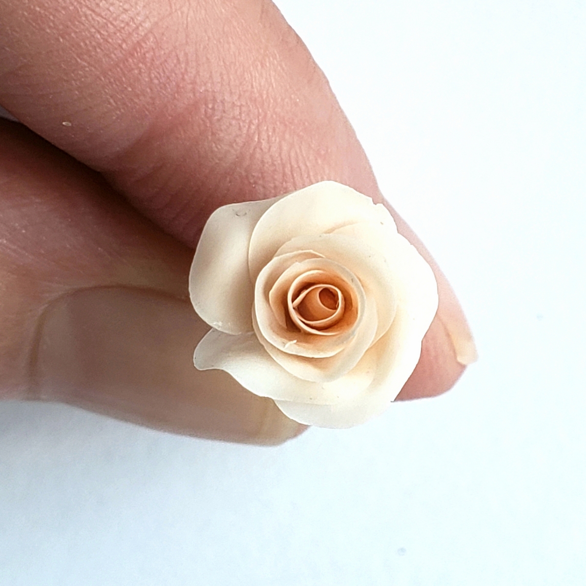 Ring Champagne Rose air dry polymer clay PDF tutorial picture 7