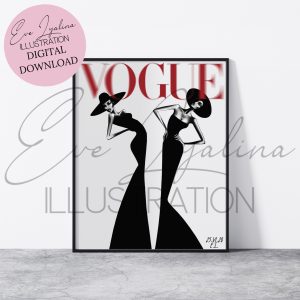 Fashion illustration. Vogue poster
