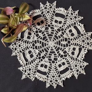 “Halloween 22” Decorative knitted napkin (crocheted napkin, panel, dream catcher)