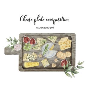 Watercolor Cheese Board Logo